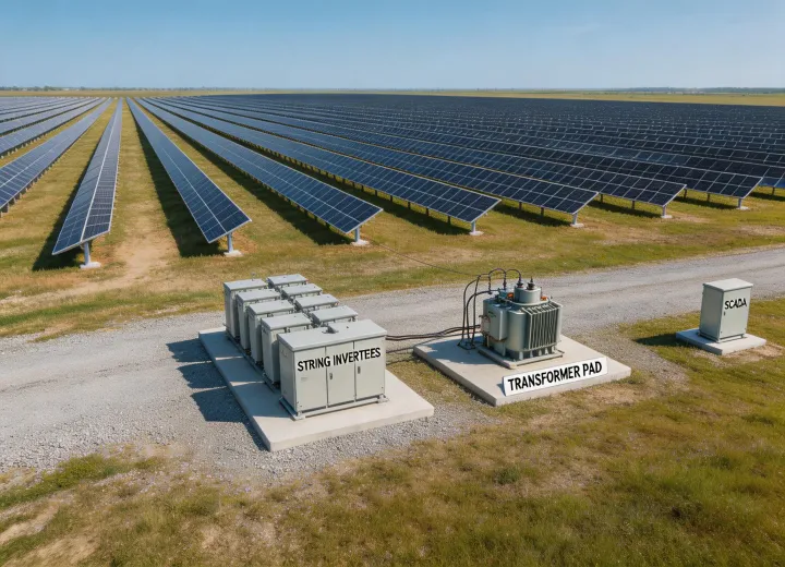 Utility solar farm